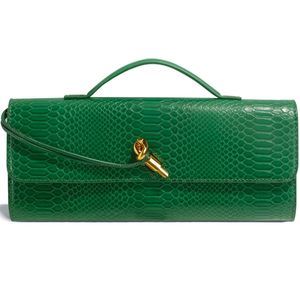 Emerald Woven Croc Clutch – Weddings